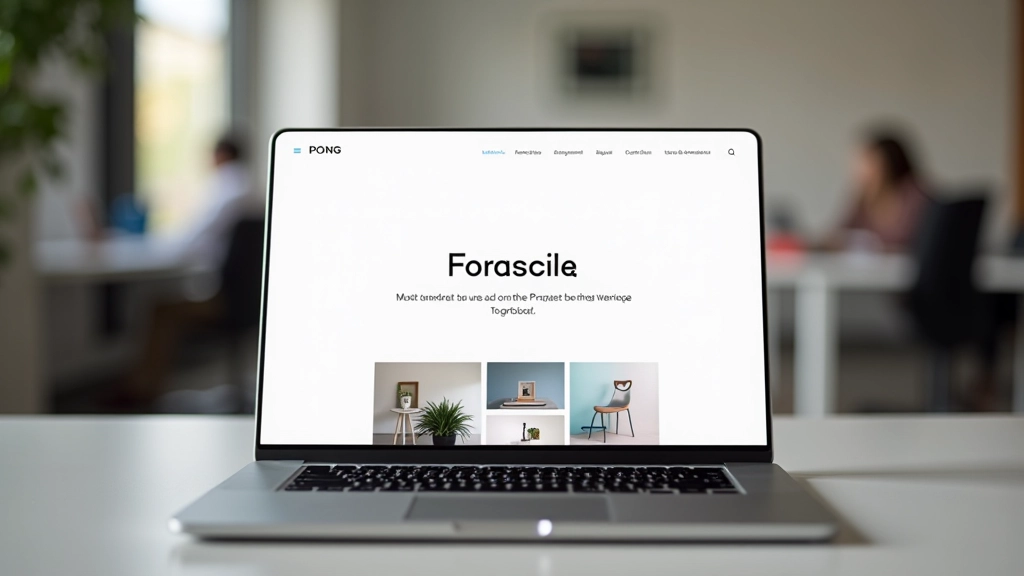 Portfólio minimalista mostrando galeria de projetos criativos com layout assimétrico e design elegante